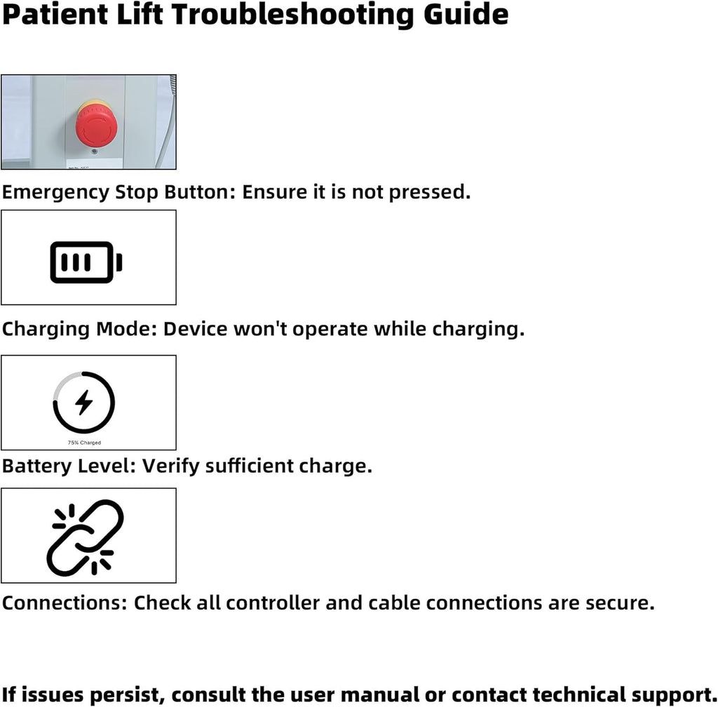 Electric Patient Lift - Aluminum Folding Electric Hoyer-Lift with 500lbs Electric Body Transfer Lifter with MOTECK Motor D402