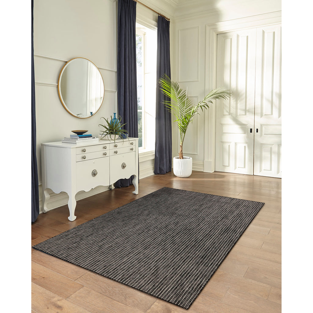 Carmel Texture Stripe Indoor Outdoor Area Rug