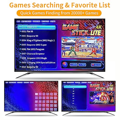 Wireless Retro Game Console with 20,000 Games and Dual 2.4G Wireless Controllers E691