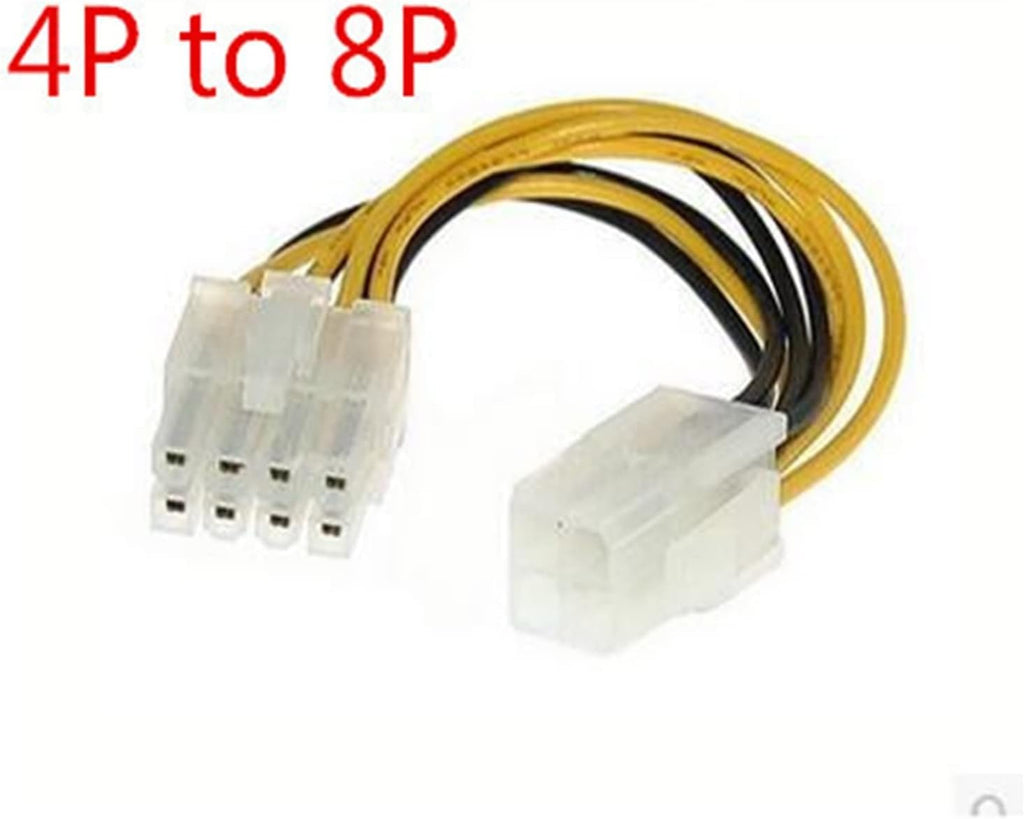 4 Pin Male to 8 Pin CPU Power Converter Cable J1105