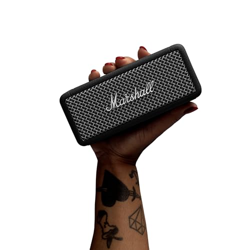 Black & Brass Portable Bluetooth Speaker R1426