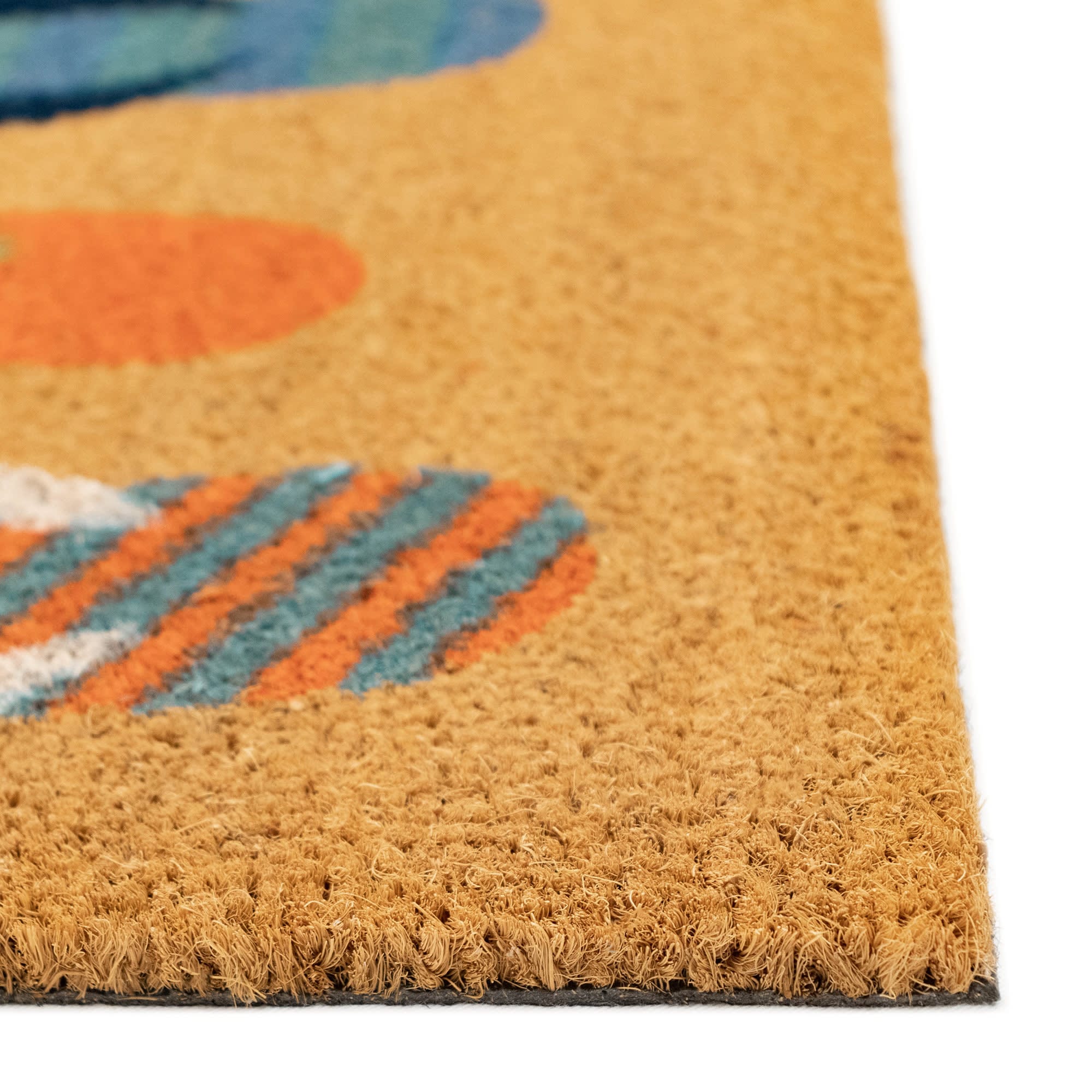 Natura Flip Flops Ombre Coir Doormat with Non-Slip Backing