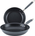 Hard-Anodized Nonstick Skillets 2 Piece Set 10.25-Inch & 12.75-Inch Moonstone D50754