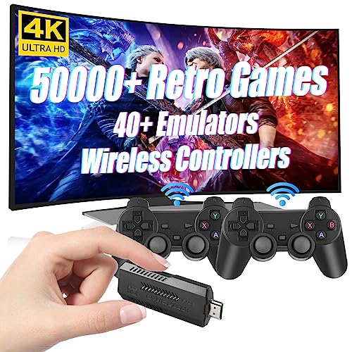 Wireless Retro Game Console with 20,000 Games and Dual 2.4G Wireless Controllers E691