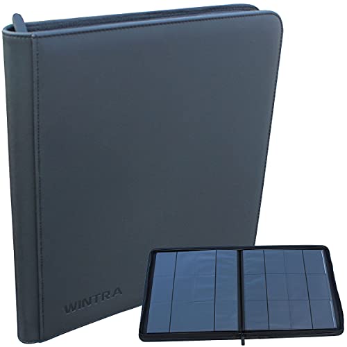 12-Pocket Black Double-Sided Trading Card Album, 480 Pockets W791802