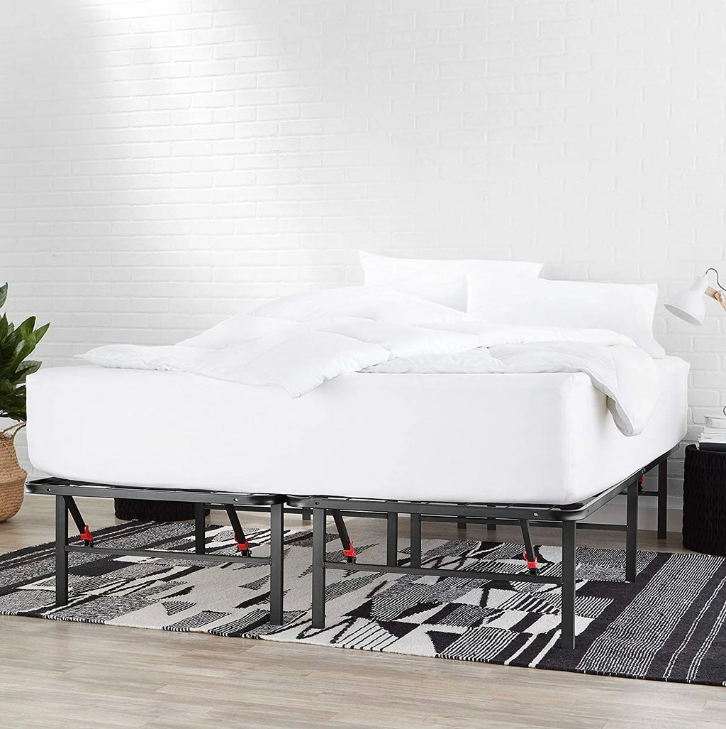 Black Queen Metal Platform Bed Frame X87371