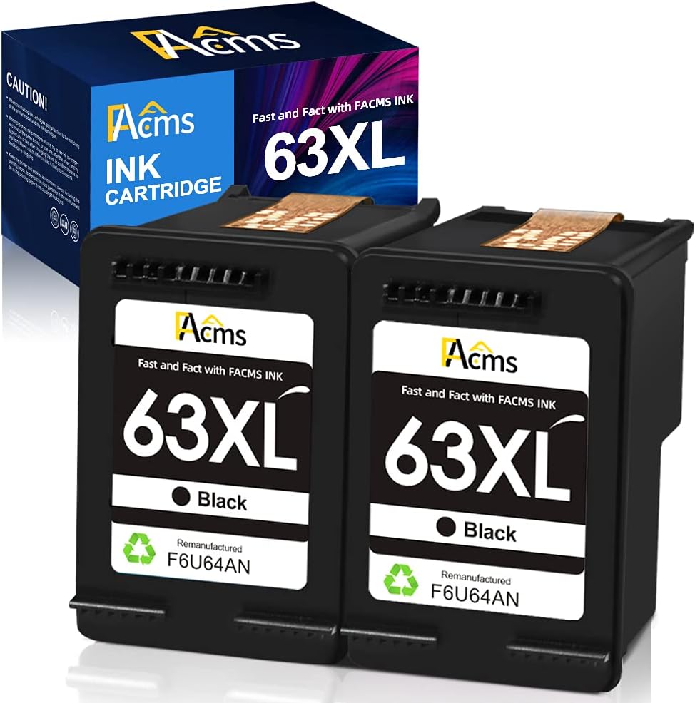 Black 63XL Ink Cartridge (2 Black) A94152