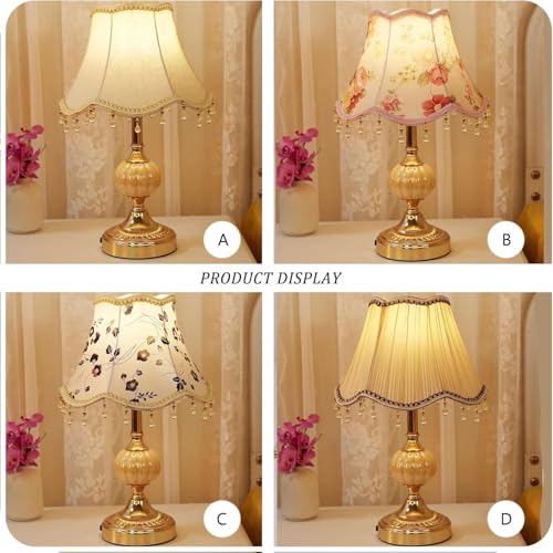 Classical Table Lamp with Fabric Drum Shade and Gold Base P3654