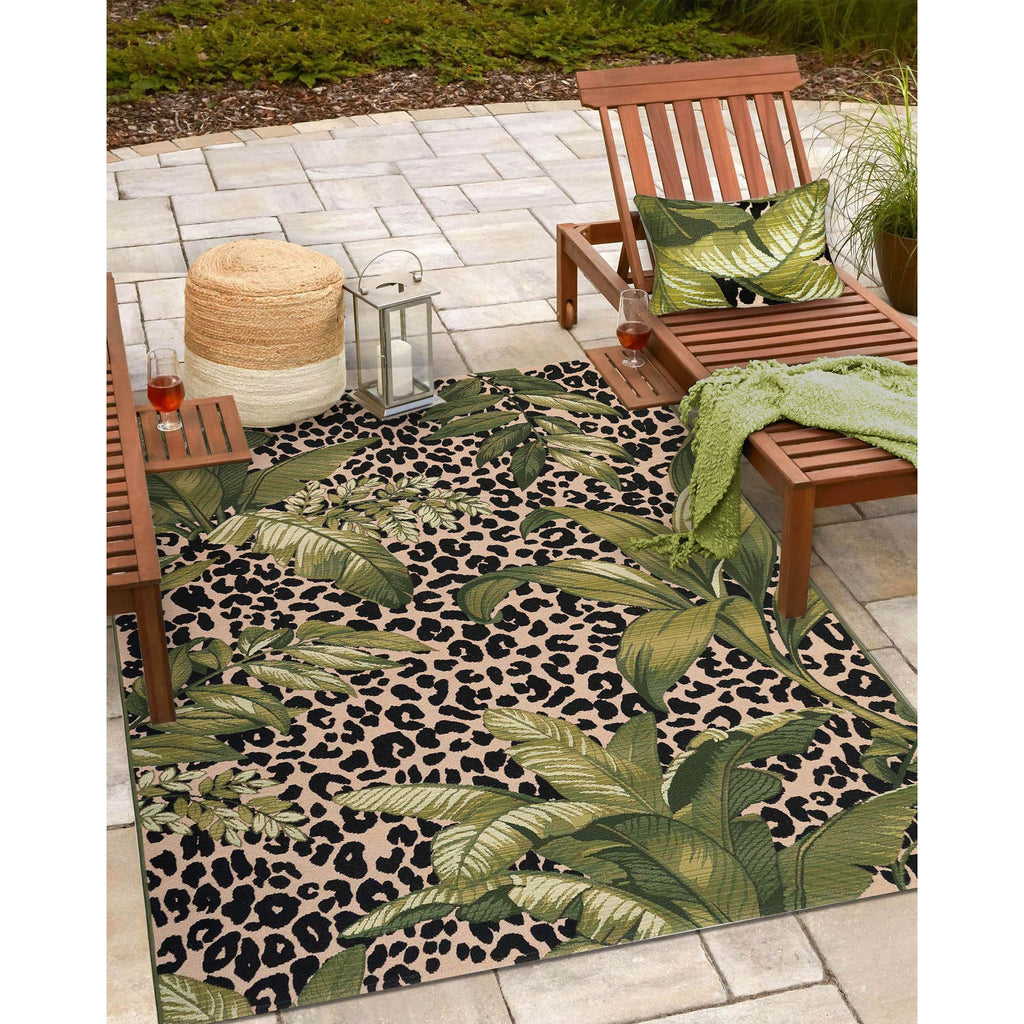 Marina Safari Indoor Outdoor Throw Pillow