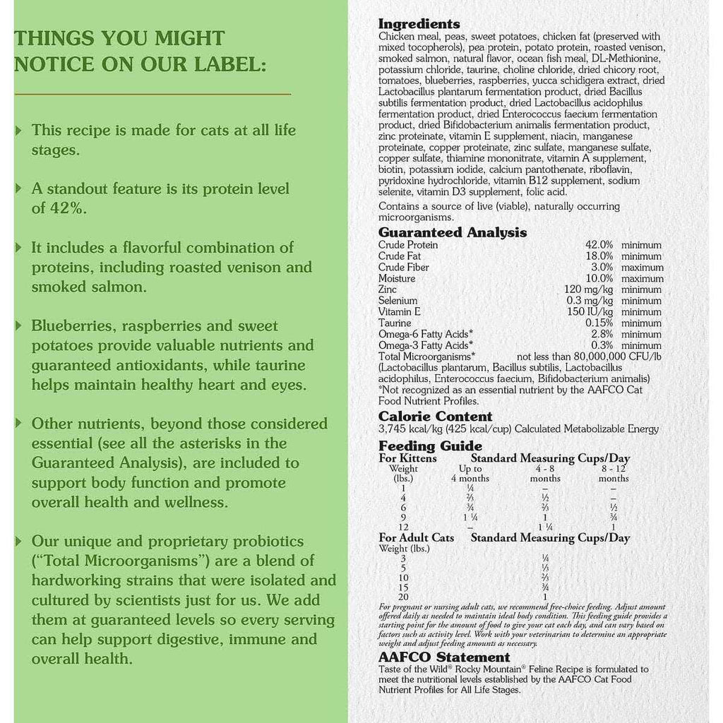 Rocky Mountain Cat Food Q4335