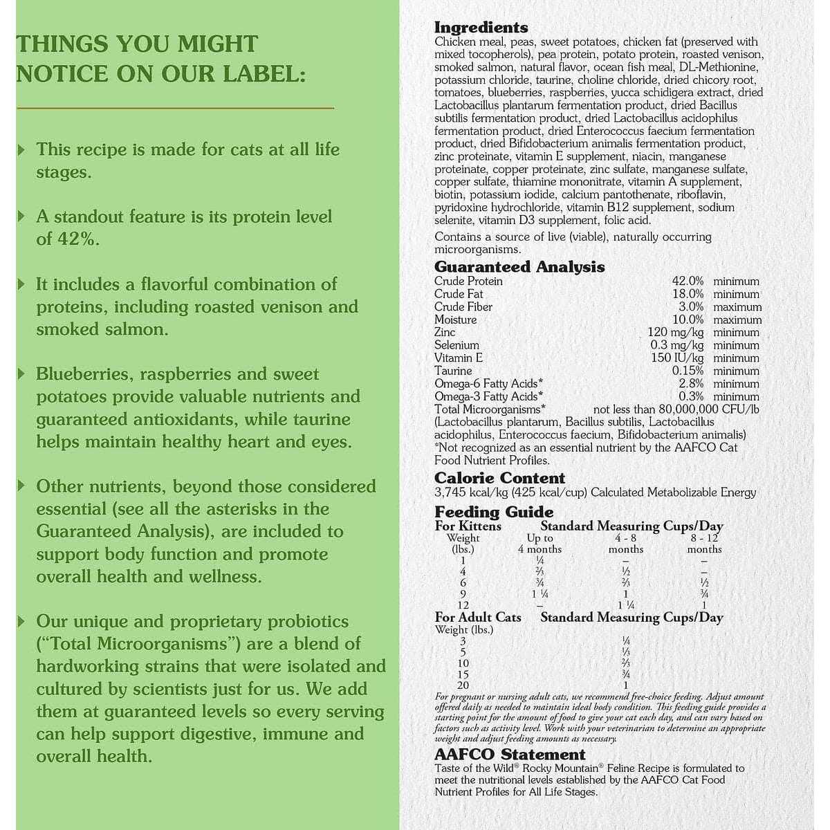 Rocky Mountain Cat Food Q4335