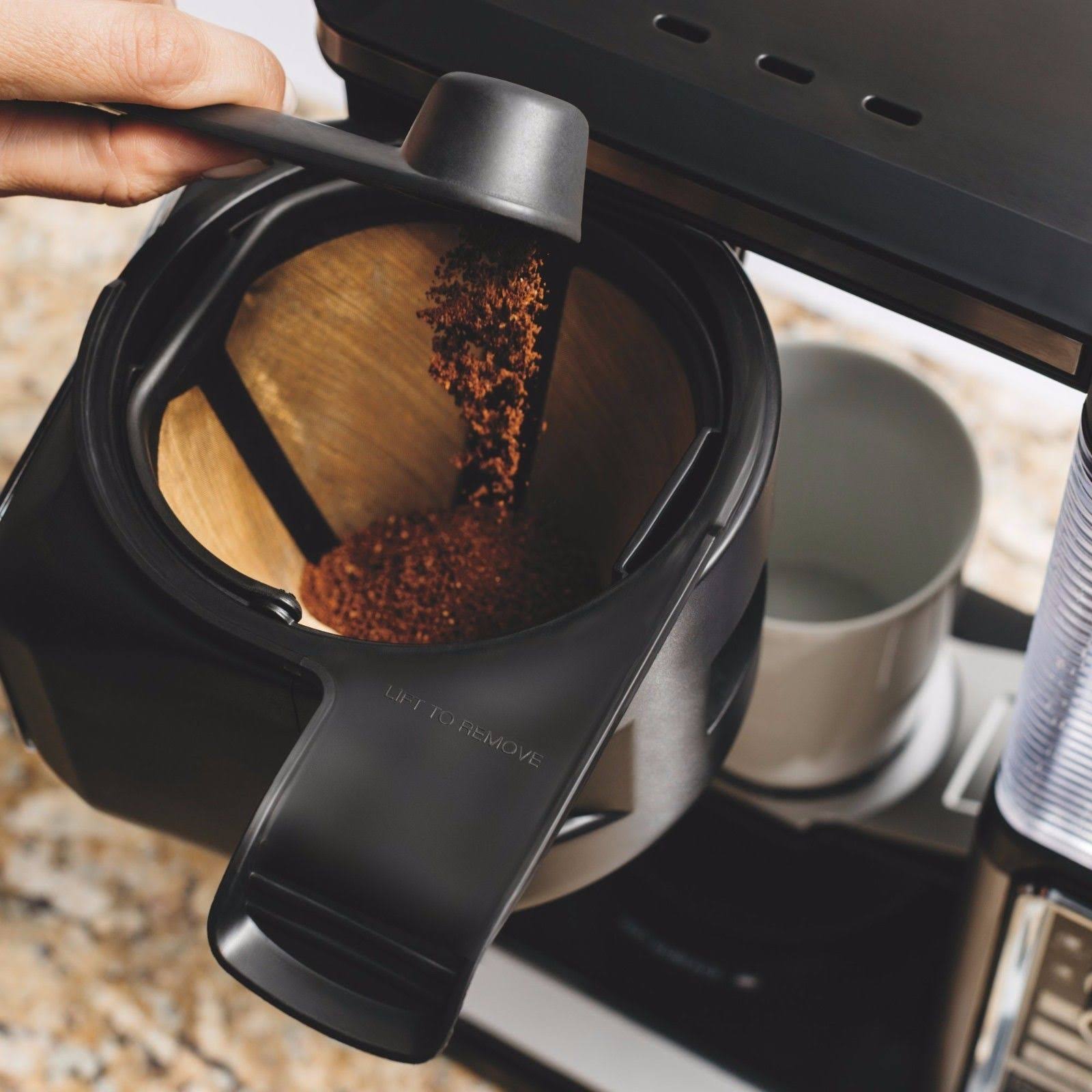 10-Cup Black Stainless Glass Carafe Coffee Brewer G1636