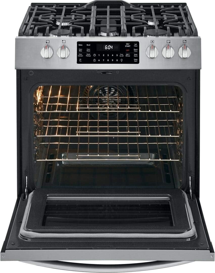 30" Gas Range with 5 Sealed Burners, True Convection Oven, Stainless Steel K4086