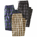 Men's Plaid Flannel Pants (Set of 3) O485454