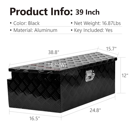 Aluminum 5 Bar Tread Utility Tool Box 28 inch W311