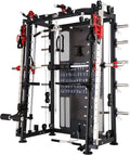Home Gym Smith Machine with Pulley System Squat Rack Pull Up Bar M682957