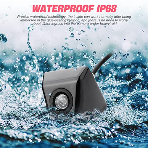 Waterproof Rear View Camera with Moveable Guideline, HD 960x720 Image, 4 Layer Glass Lens 155 Degree Wide View Angle K9195