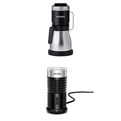 Gray Single Serve Coffee Maker with Milk Frother E764