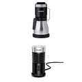 Gray Single Serve Coffee Maker with Milk Frother E764