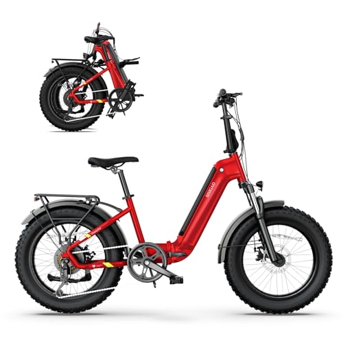 Folding Electric Bike with 20"x 4" Fat Tire Y398884