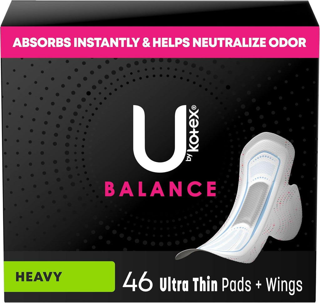 Ultra Thin Pads with Wings, Heavy Absorbency, 46 Count G48686
