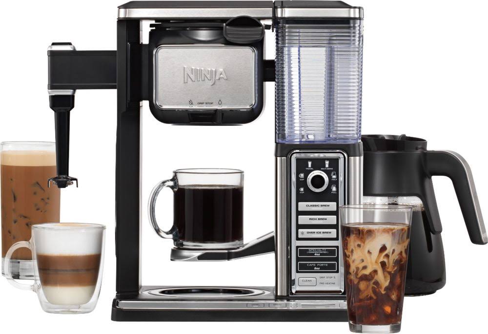 10-Cup Black Stainless Glass Carafe Coffee Brewer G1636