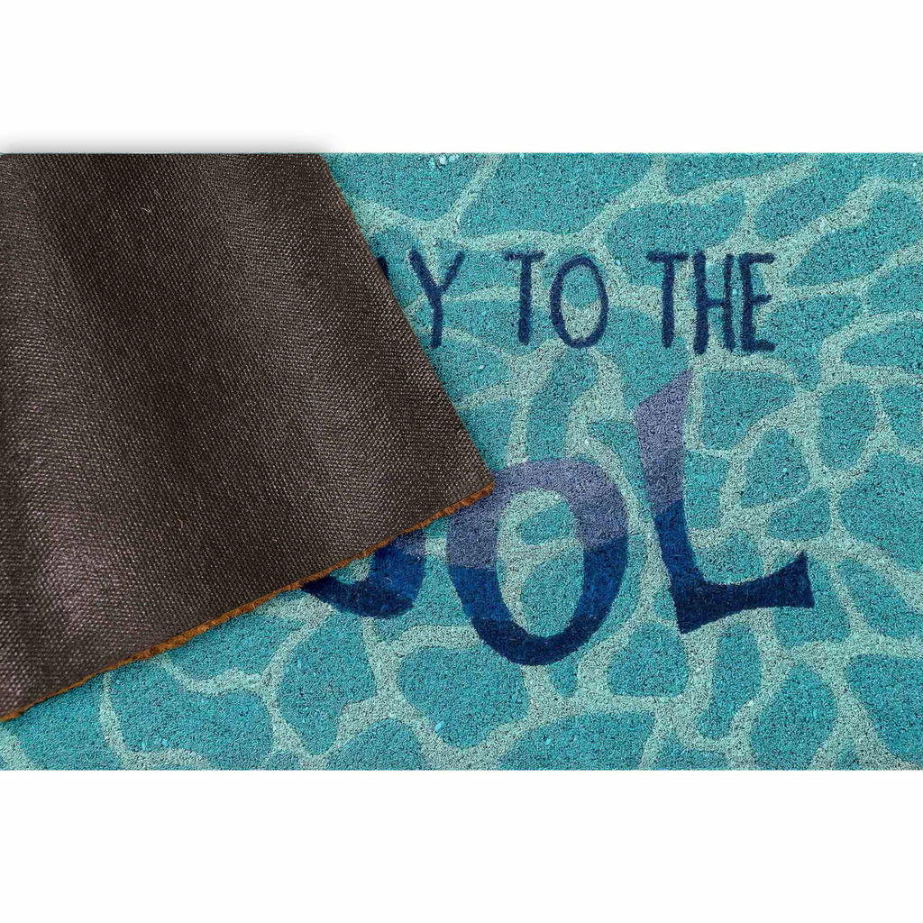 Natura This Way To The Pool Coir Doormat with Non-Slip Backing