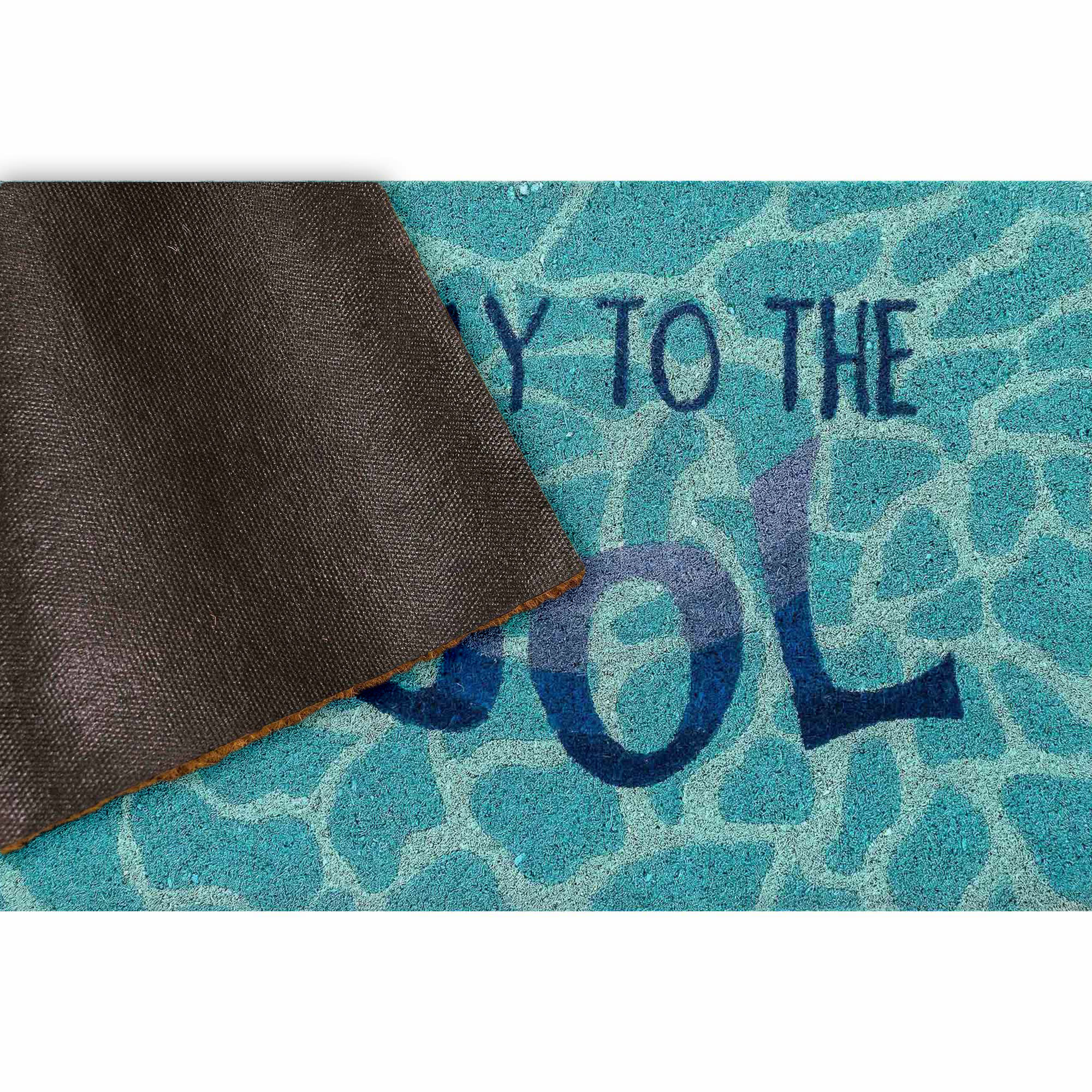 Natura This Way To The Pool Coir Doormat with Non-Slip Backing