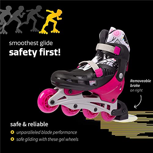 Pink Adjustable Inline Skates G6488