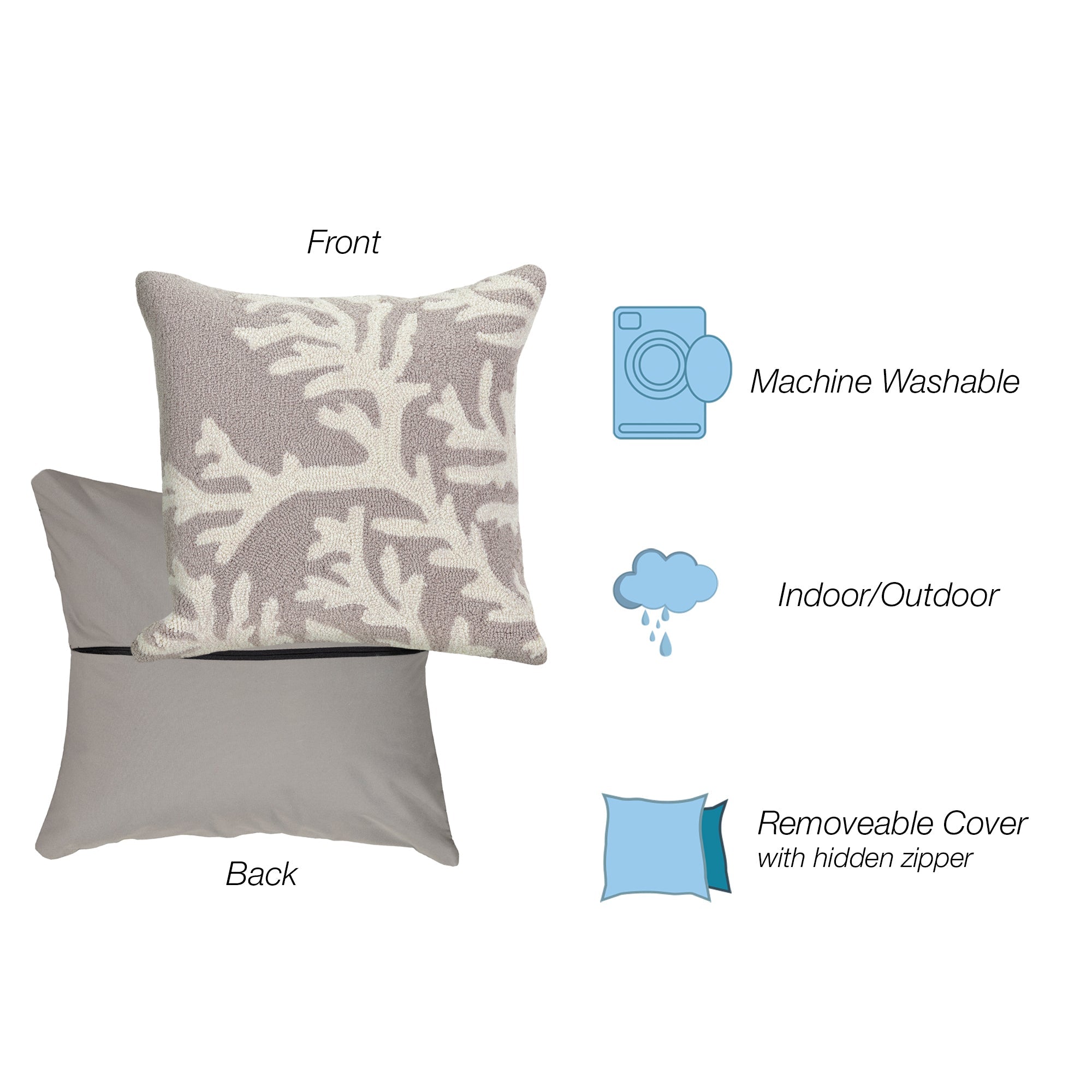 Frontporch Coral Indoor Outdoor Throw Pillow