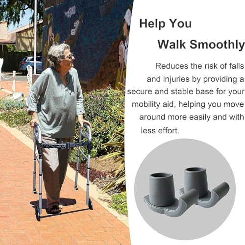 Black Rubber Walker Glides Q66194