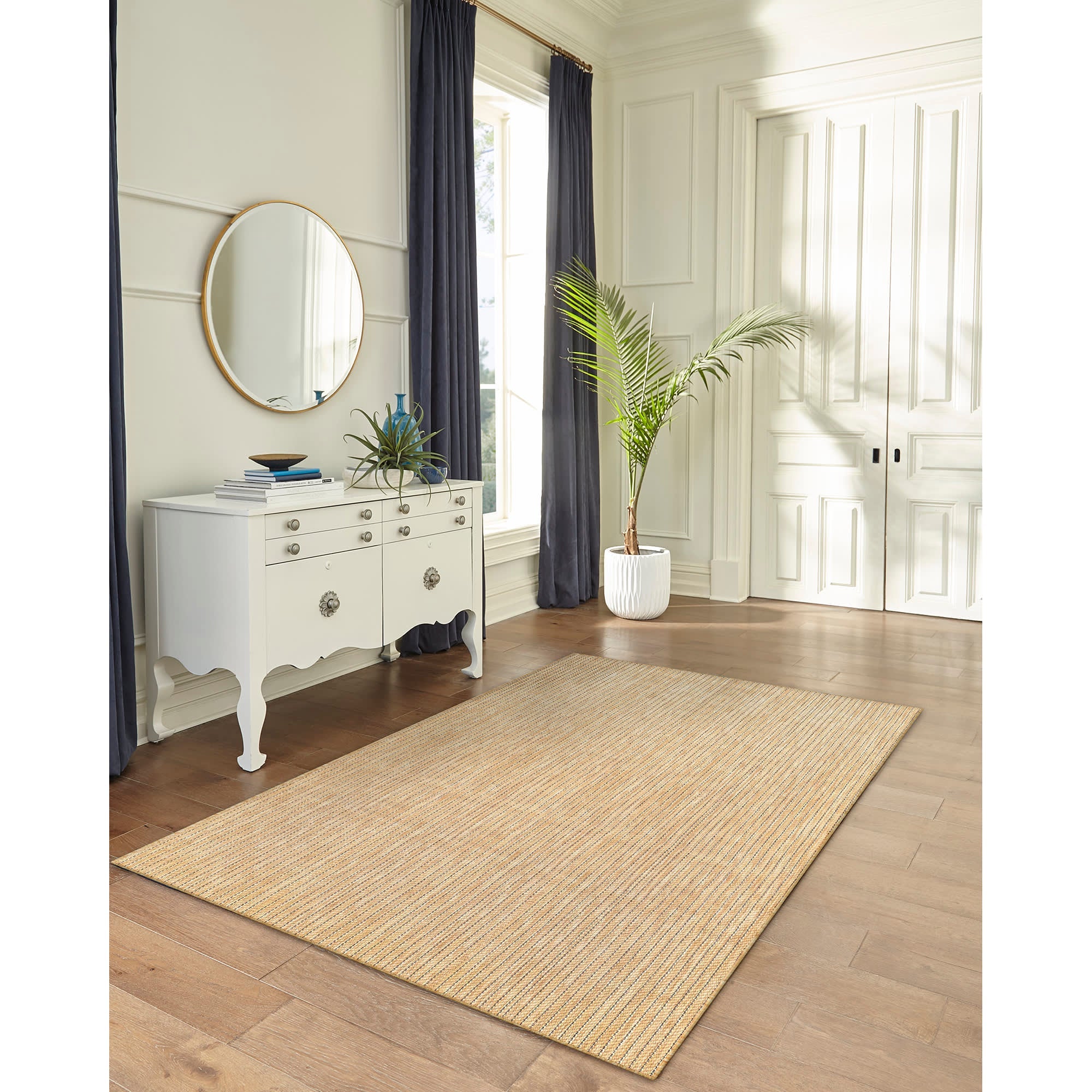 Carmel Texture Stripe Indoor Outdoor Area Rug
