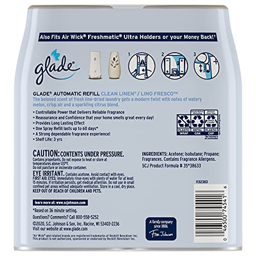 Clean Linen 6.2 Oz 2 Count Air Freshener Refill Q933