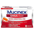 20 ea Pack of 4 Sinus-Max Severe Congestion Relief Caplets P85314