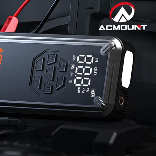 3000A Car Jump Starter with Tire Inflator, 150PSI Portable Air Compressor W9699