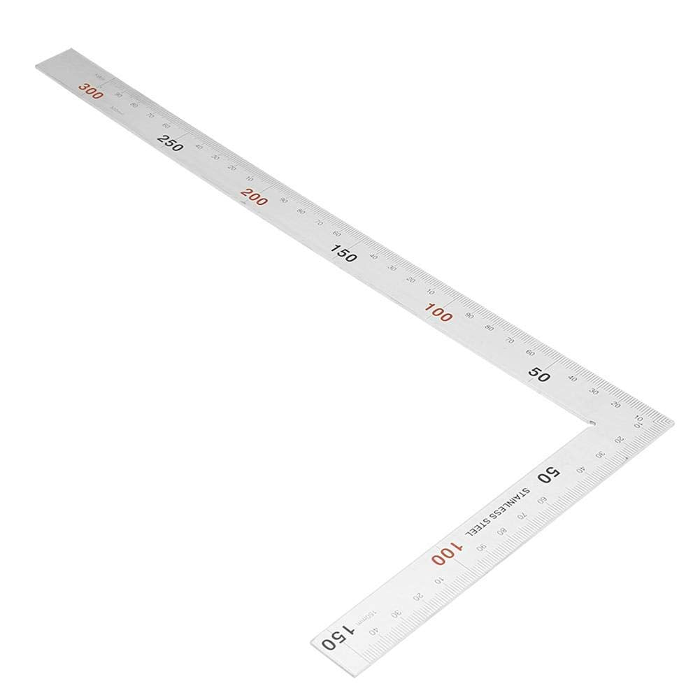 L-Shaped Stainless Steel 90 Degree Right Angle Square Ruler K3354