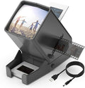 35mm Slide and Film Viewer, 3X Magnification LED Lighted Illuminated Viewing, USB Powered Battery Operation H541