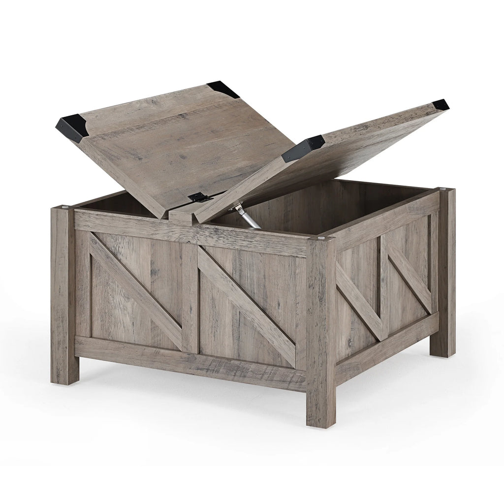 Grey Square Wood Lift-Top Coffee Table H1760