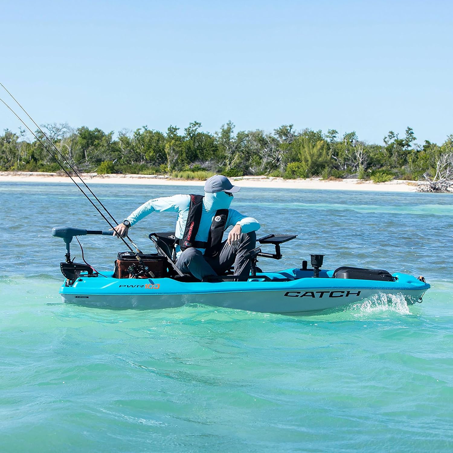 Forest Green Magnetic Grey 10 ft Sit-on-Top Fishing Kayak K736