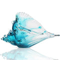 Blown glass conch statue U869039