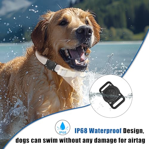 IP68 Waterproof Hard PC AirTag Holder for Dog & Cat Collar (1 Pack) A664006