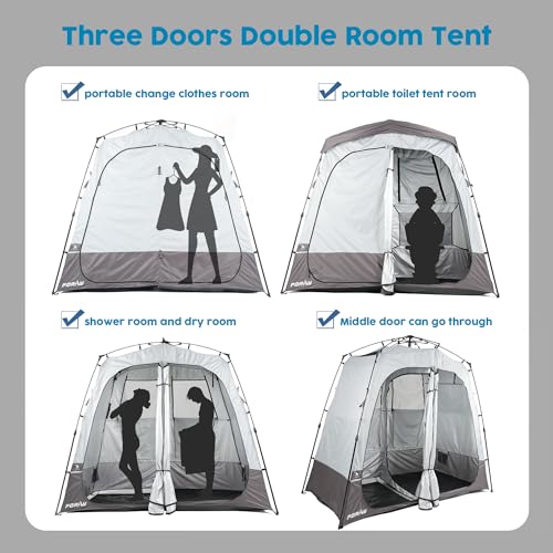 Camping Shower Tent Privacy Shelter with Floor Drain V775