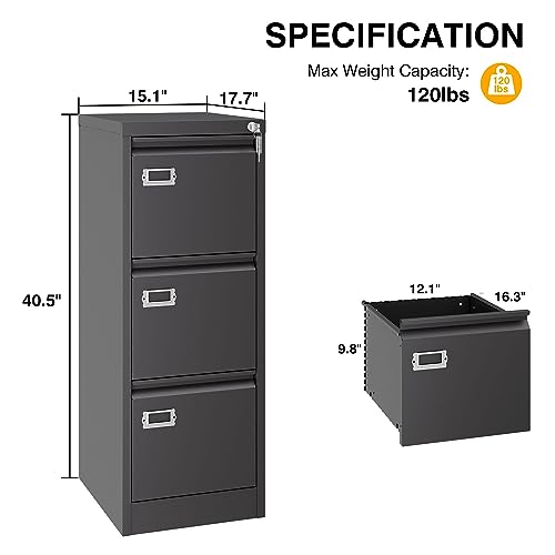 4 Drawer Lockable Metal File Cabinet N807