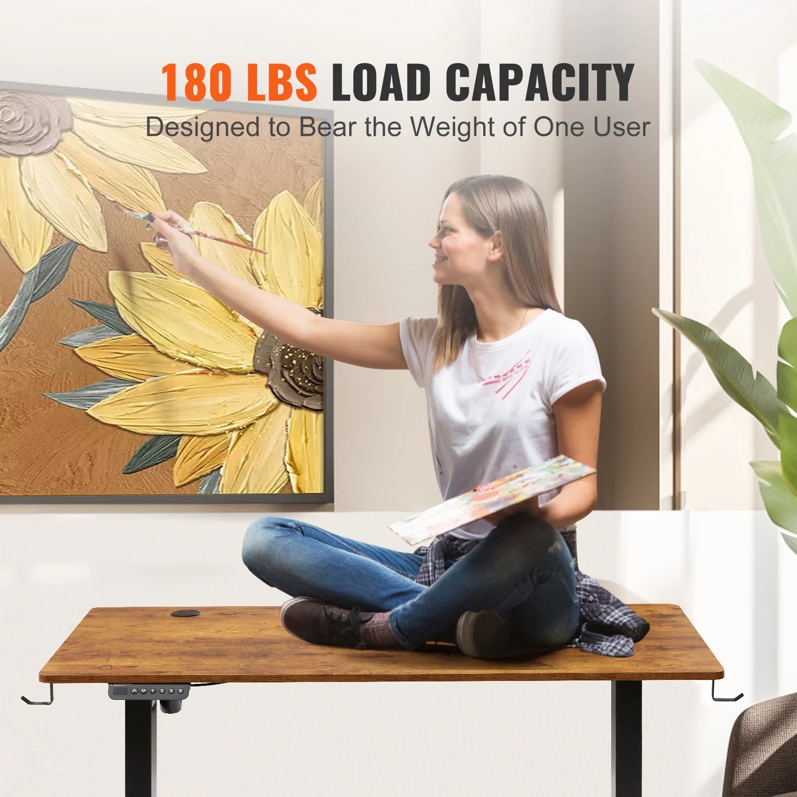 47.2" x 23.6" Adjustable Height Electric Standing Desk E138567