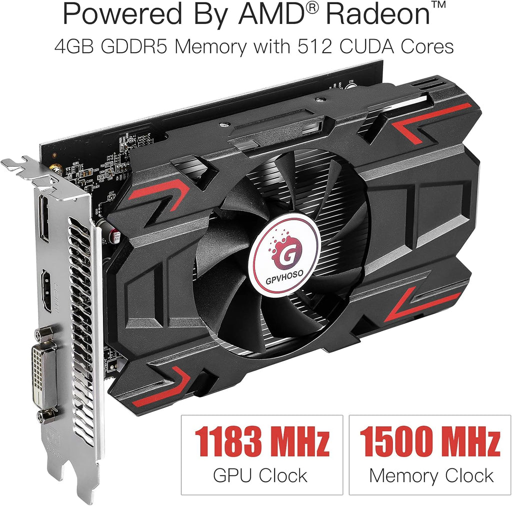 AMD Radeon RX 550 4GB GDDR5 128 Bit PCI Express 3.0 Graphics Card U732836