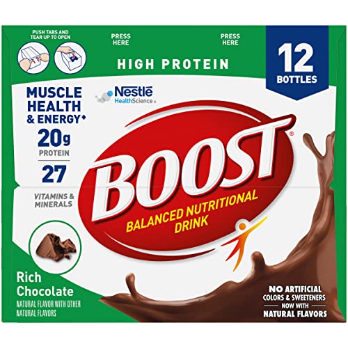 Rich Chocolate 8 FL OZ Bottles 12 CT Protein Nutritional Drink U79753