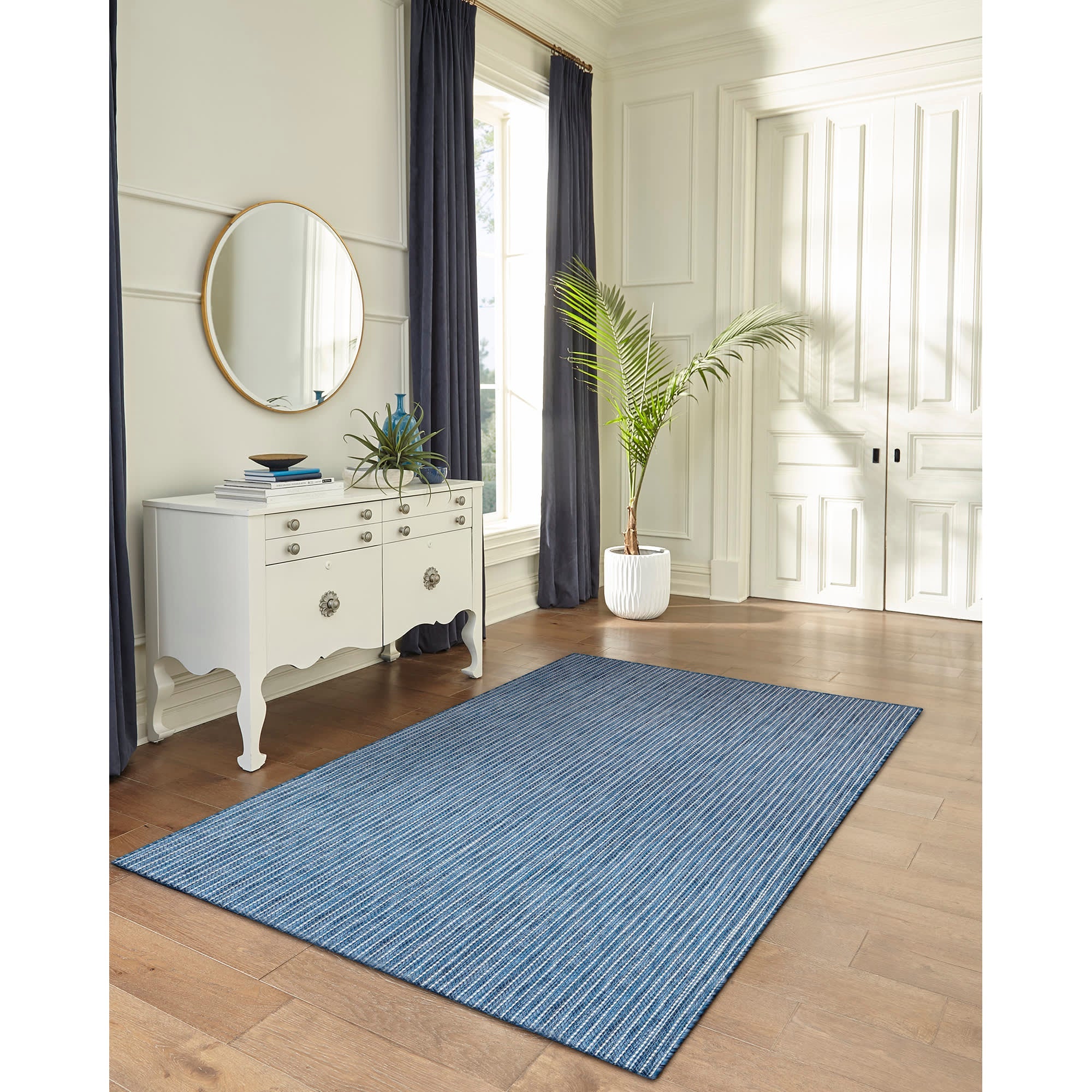 Carmel Texture Stripe Indoor Outdoor Area Rug
