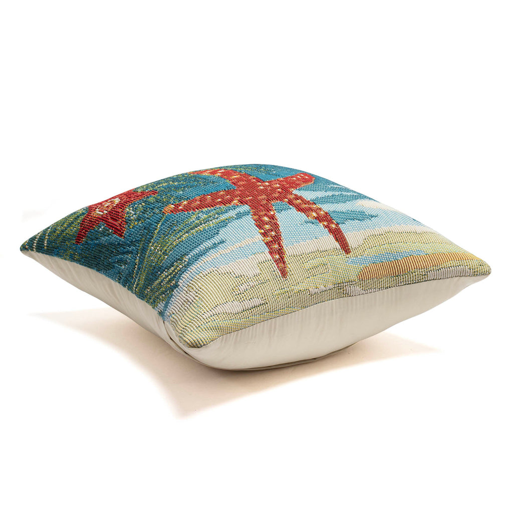 Marina Coastal Ornaments Indoor Outdoor Throw Pillow