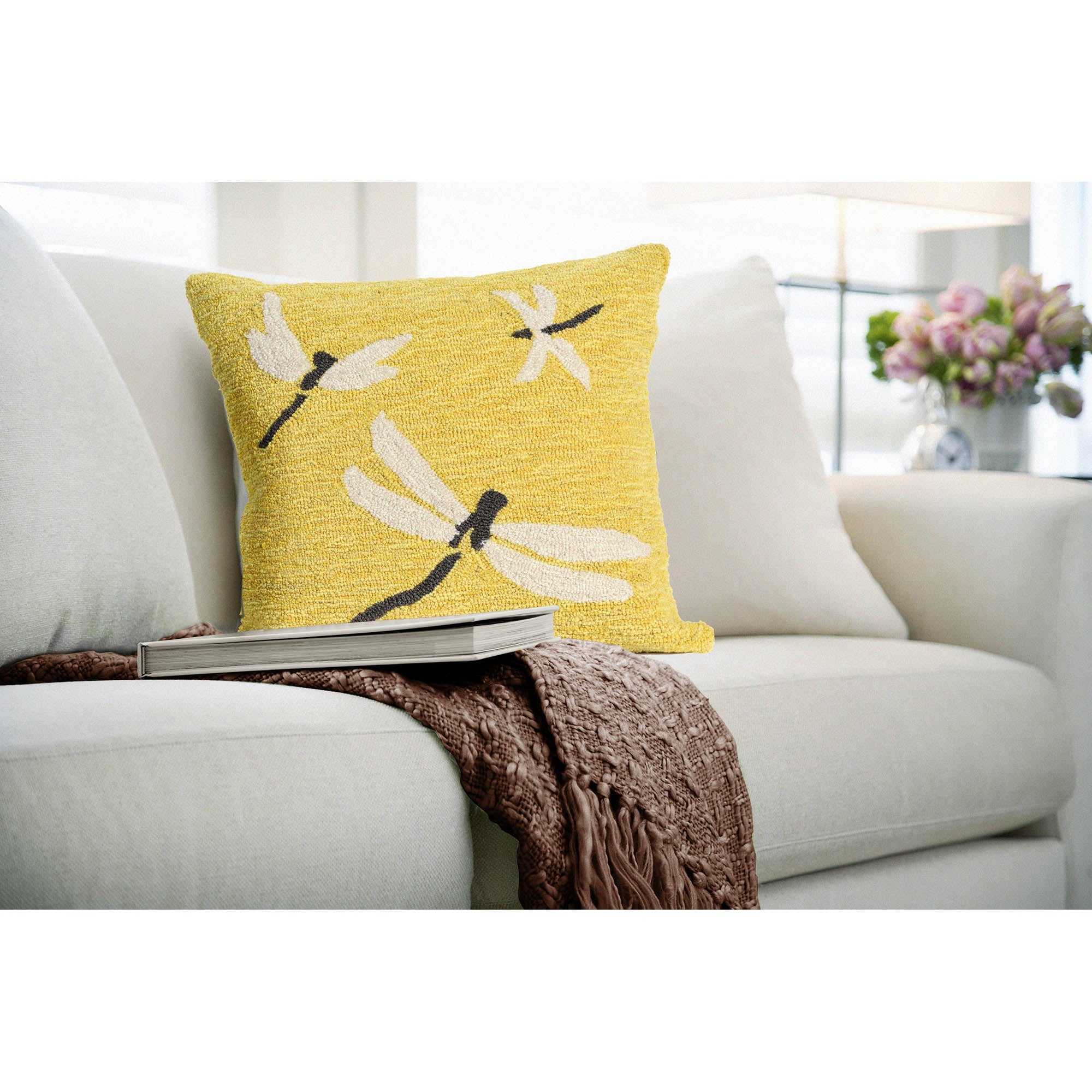 Frontporch Dragonfly Indoor Outdoor Throw Pillow