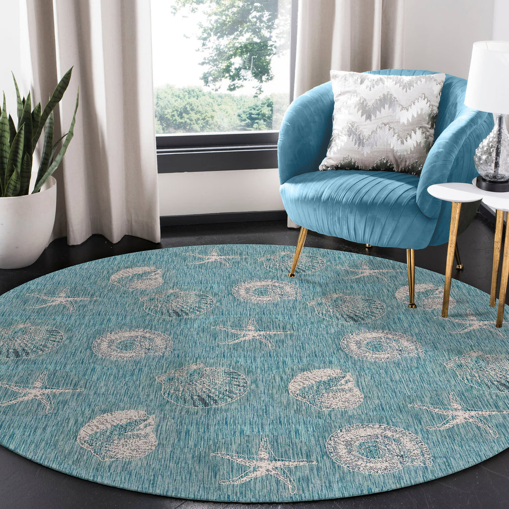 Carmel Shells Indoor Outdoor Area Rug